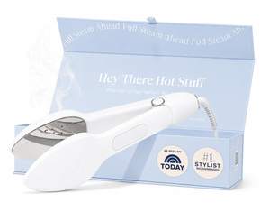 Nori Press Travel Steam Iron - Handheld Iron with 6 Fabric Settings - White | Optional steam feature, no ironi