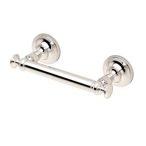 Gatco 4123B Tavern Toilet Paper Holder, Wall Mount Modern Roll Holder, for Bathroom, Polished Nickel Polished 