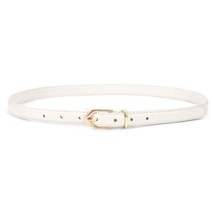 JASGOOD Womens Skinny Leather Belt Ladies Thin Faux Leather Belt with Gold/Silver Buckle for Jeans Dress Pants