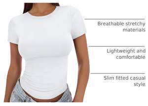 Trendy Queen Womens Fitted Short Sleeve… — view 4
