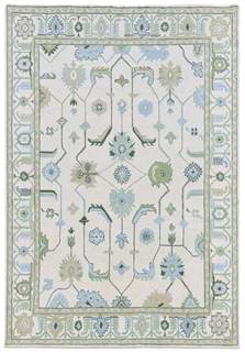 Allen Home Lori Area Rug – 3’ x 5' – Handmade Wool Area Rugs –Green & Beige – Rugs for Living Room, Bedroom – 