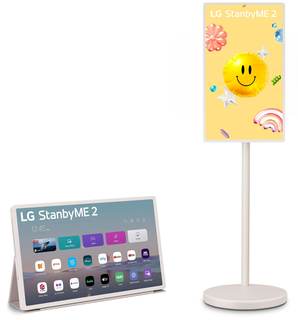 LG 27-Inch StanbyME 2 with Folio Cover, Portable Touch Screen TV, Dolby Vision, HDR10, Filmmaker Mode, Built-i