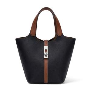Tote Bag for Women Vegan Leather Bucket Purse for Women Top Handle Handbag Shoulder Bag with Detachable Small 