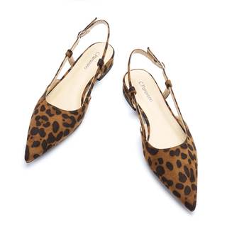 C.Paravano Slingback Flats | Pointed Toe Flats | Slingback Sandals | Women's Slingback Dress Shoes | Adjustabl