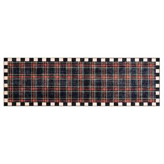 MACKENZIE-CHILDS Washable Rug, Decorative Indoor Rug, 2'6" x 8' Runner, Stewart Tartan Stewart Tartan 2'6" x 8