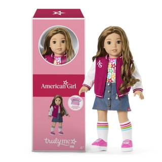 American Girl, Truly Me 18-inch Doll #118 with Hazel Eyes, Wavy Dark-Brown Hair with Highlights, Tan Skin, for