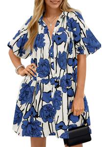 8 Chic Amazon Blue & White Dresses