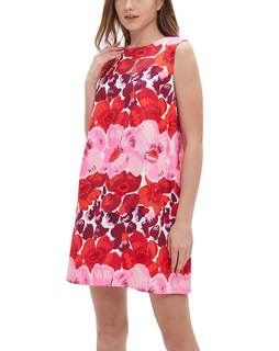 EZAPINE Women's 2025 Summer Sleeveless Tank Dress Crewneck Floral Print Pleated A Line Casual Short Mini Dress