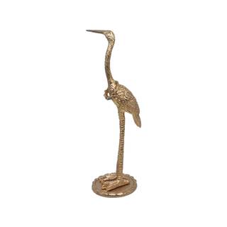 Metal Crane Ring Holder Stand for Jewelry, Engagement and Wedding Ring Display, Gold Decorative Ornaments Home