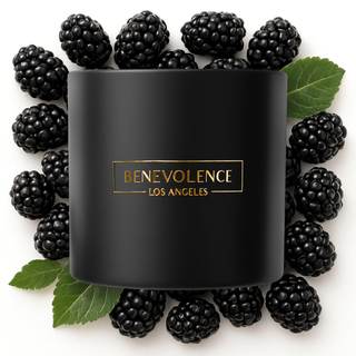 Benevolence LA Premium Black Berries Large 3-Wick Scented Candle – 45-Hour Burn – Luxury Natural Soy Candle fo