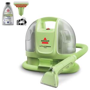 BISSELL Little Green Mini Portable Carpet Cleaner, 4075 | HydroRinse self-cleaning tool; 4-in. tough stain too
