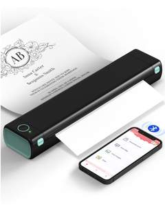 Phomemo M08F Portable Inkless Thermal Printer - 8.5'' x 11'' Letter, Black | Wireless Bluetooth Small Mobile C