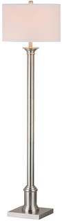 SAFAVIEH Lighting Collection Livia Modern Farmhouse Nickel 60-inch Living Room Bedroom Home Office Standing Fl
