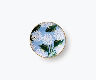 RIFLE PAPER CO. Hydrangea Ring Dish, Protect Your Trinkets and Jewelry, Minimize Loss, Organize Desk, Small It