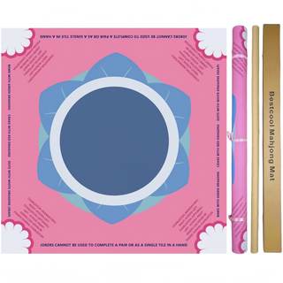 bestcool Neoprene Mahjong Mat with Rules for Table, Odorless, Free of PAHs, No Creases American Mahjong Mat wi