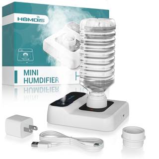 Travel Humidifier, Portable Small Humidifier for Plants, Bedroom, Office, Hotel or Car, Battery Operated Mini 