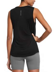 baleaf Women's Workout Tank Tops Athletic Running Gym Yoga Shirts | Quick Dry, Moisture-Wicking, Loose Fit, Cr