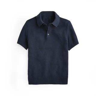 Boys Knit Polo Shirt Kids Short Sleeve Sweater Youth Fashion Pullover Top Clothes 5-14 Years 9-10 Years Navy B