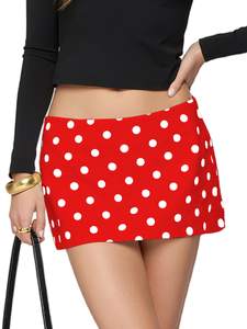 Danysu Stretchy Mini Skorts Low Waist Skirt with Shorts Side Slit 2026 Sports Daily Going Out Outfits