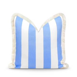 Hofdeco Premium Coastal Patio Indoor Outdoor Pillow Cover Only, 20"x20" Water Repellent for Backyard, Couch, C