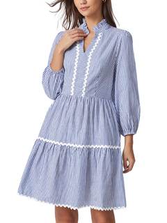8 Chic Amazon Blue & White Dresses