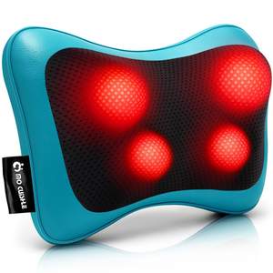 Mo Cuishle Shiatsu Back Massager with Heat – 3D Kneading Neck and Shoulder Massager for Back Pain Relief – Ele