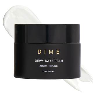 DIME Beauty Dewy Day Cream - Anti-Aging Hydrating Face Moisturizer with Rosehip Oil, Ceramides and Snow Mushro