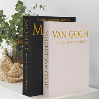 Book Shaped Storage Box Set of 2, Linen Black | Faux book organizer for bookshelf coffee table, eco-friendly o
