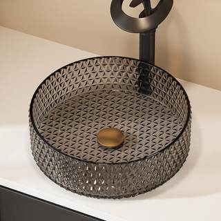 Lovedima Vessel Sink,Bathroom Sinks Wash Bowl Modern Black Countertop Vanity Sinks for Bathroom Above Counter
