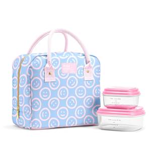 Fit & Fresh Bloomington Lunch Bag for Women - Insulated Large Lunch Box for Work with Containers, Leak-Resista